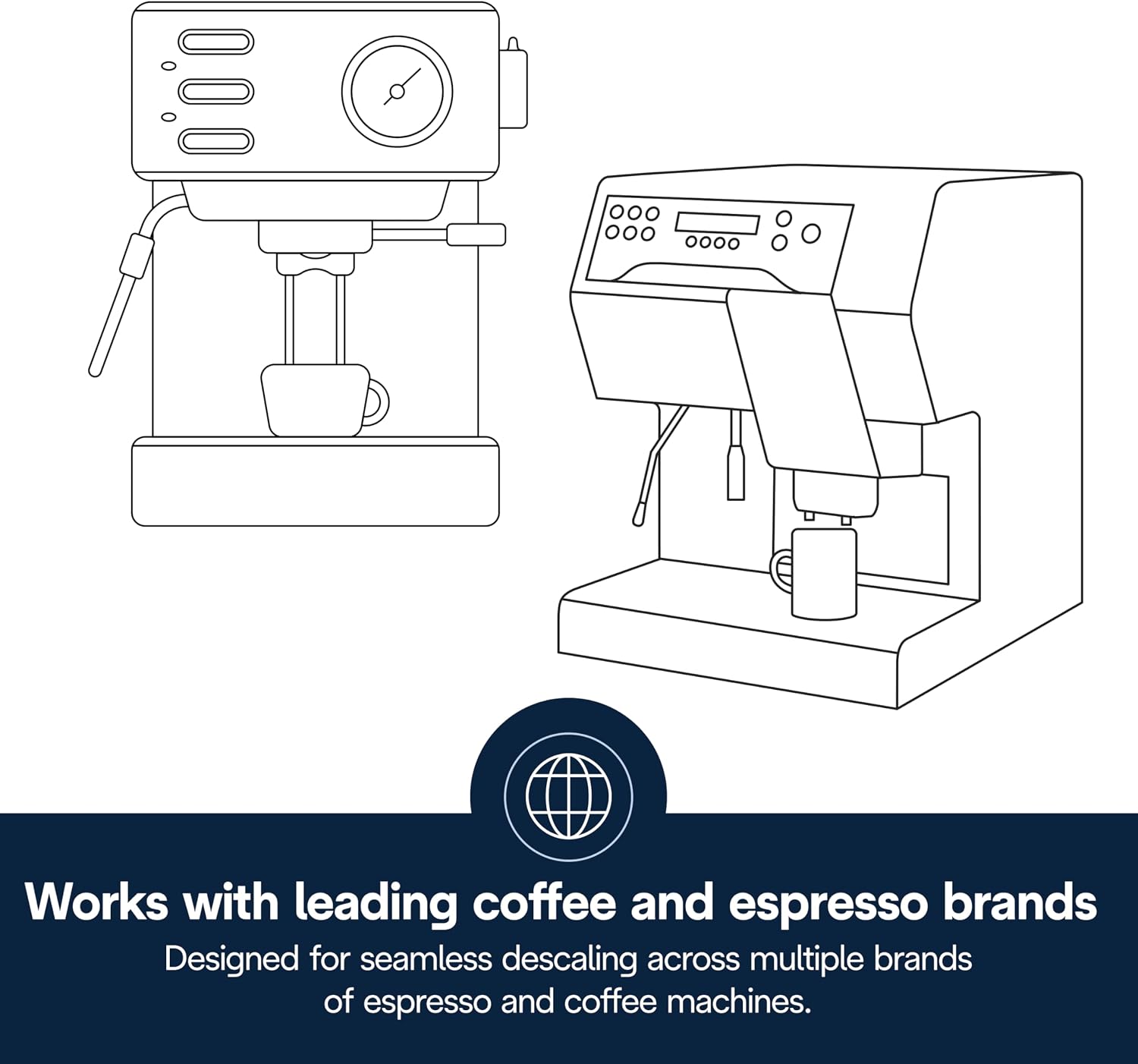 De'Longhi EcoDecalk Descaler DLSC500, 5 Decalcification Doses, Coffee Machine Descaler, Coffee Machine Maintenance Accessory, Plant-Based Ingredients, Bottle with 5 Doses, 500ml