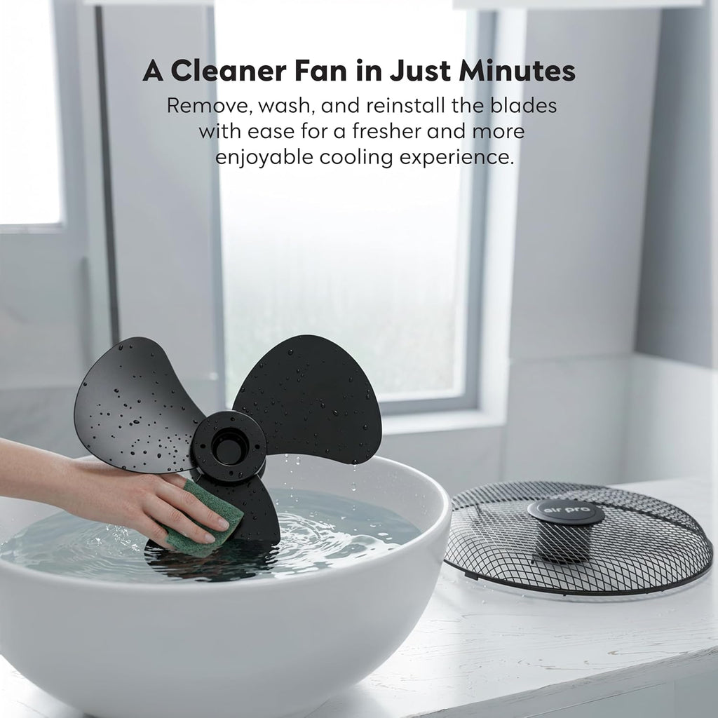 Air Pro 16" Pedestal Fan Oscillating Fan Air Cooling & Electric Fan Circulator 50” Tall Adjustable Height Cooling Fan 3 Speeds 70° Oscillation Variable Tilt Suitable for Home Office, Bedroom, Kitchen