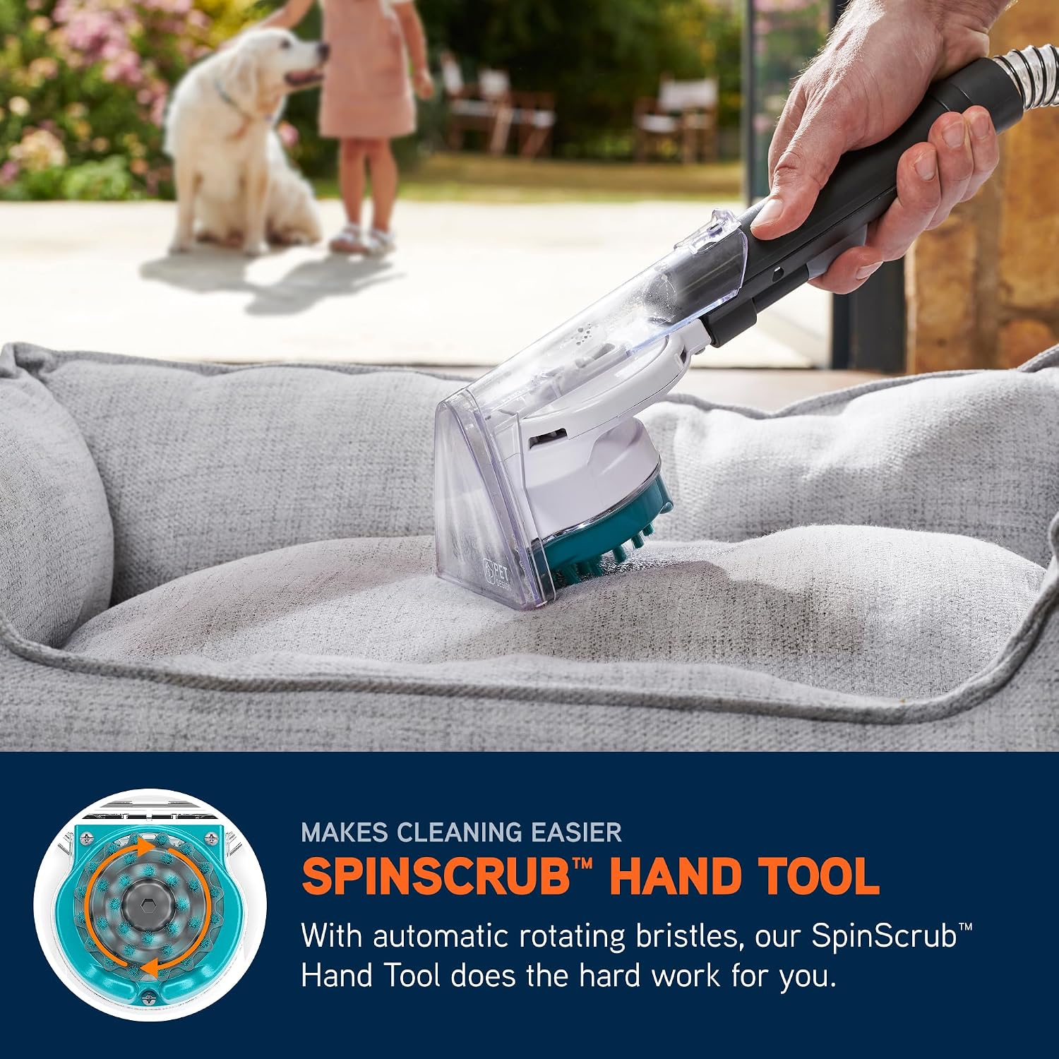 Vax Spotwash Home Pet-Design Upholstery & Carpet Spot Cleaner CDSW-MPXA | Multi-surface carpet cleaner machine for everyday stains, ideal for pet messes, included tools & solutions, 4.5kg, 1.1L