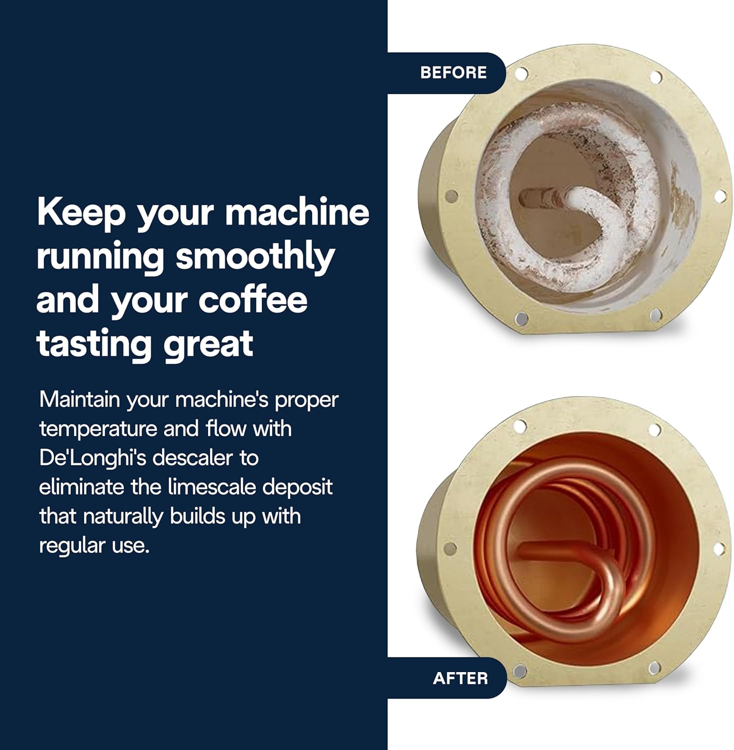 De'Longhi EcoDecalk Descaler DLSC500, 5 Decalcification Doses, Coffee Machine Descaler, Coffee Machine Maintenance Accessory, Plant-Based Ingredients, Bottle with 5 Doses, 500ml